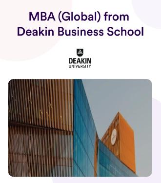 MBA from Deakin and IMT